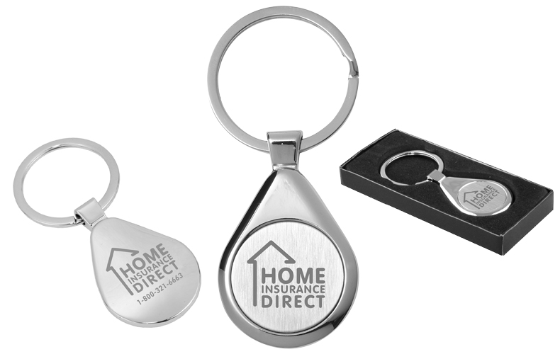 Raindrop Economy Laser Engraved Metal Keyholder